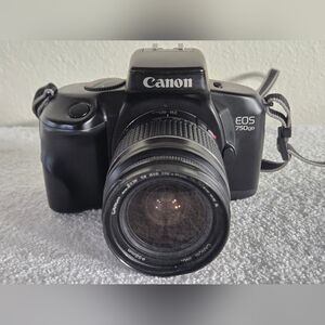 Canon EOS 750 QD Camera 35mm Film SLR W/28-80mm 1.3-5.6 Lens Kit TESTED & WORKS